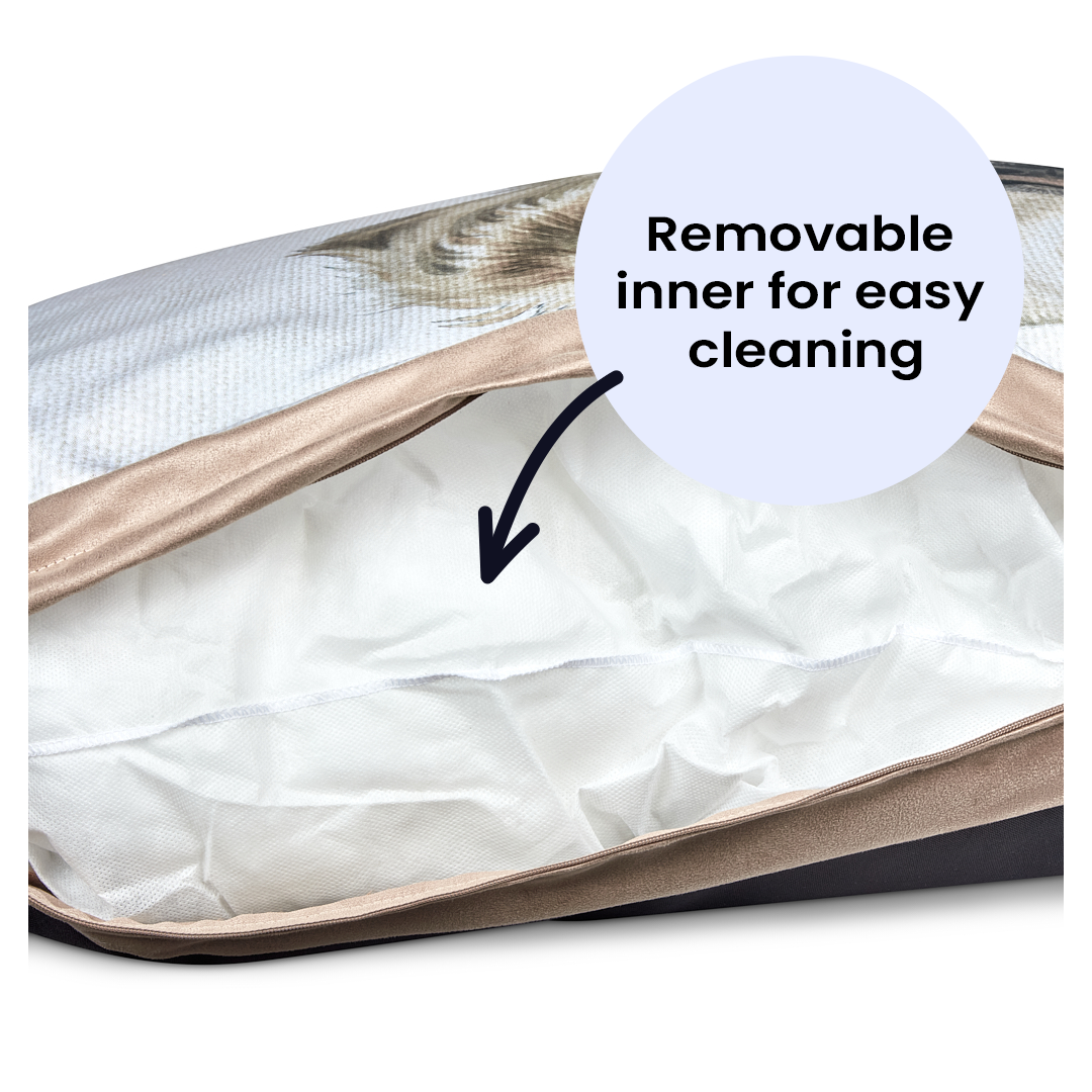 Christine Varley Luxury Printed Dog Bed - German Shepherd  Barking Beds