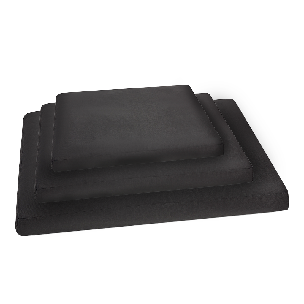 Black Fabric Dog Bed  Barking Beds