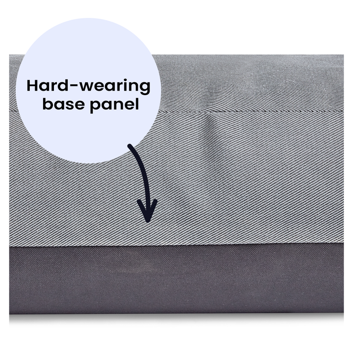 Charcoal Fabric Dog Bed  Barking Beds