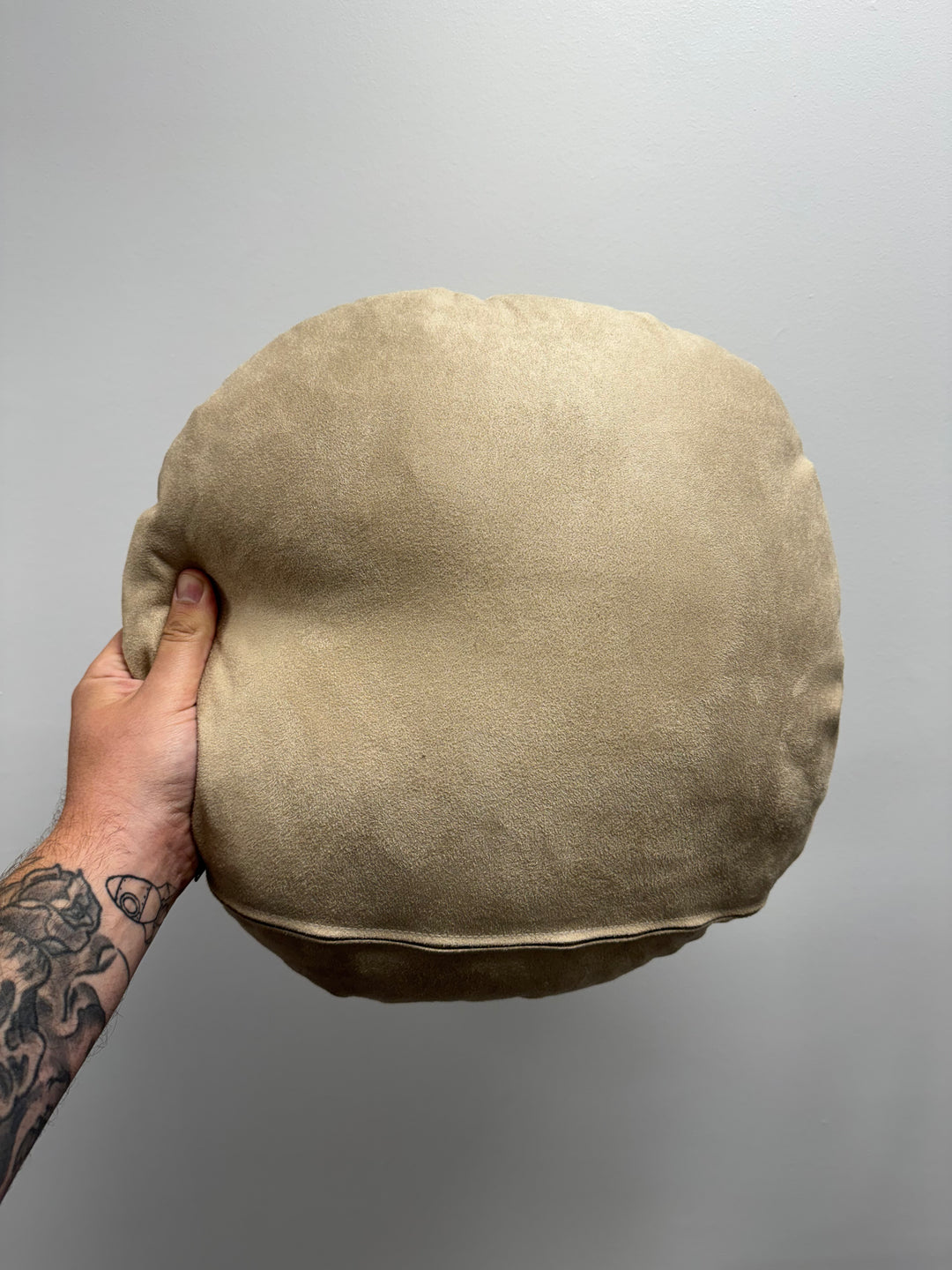 Custom Dog Photo Cushion - Round - Faux Suede Cushions Prodigi