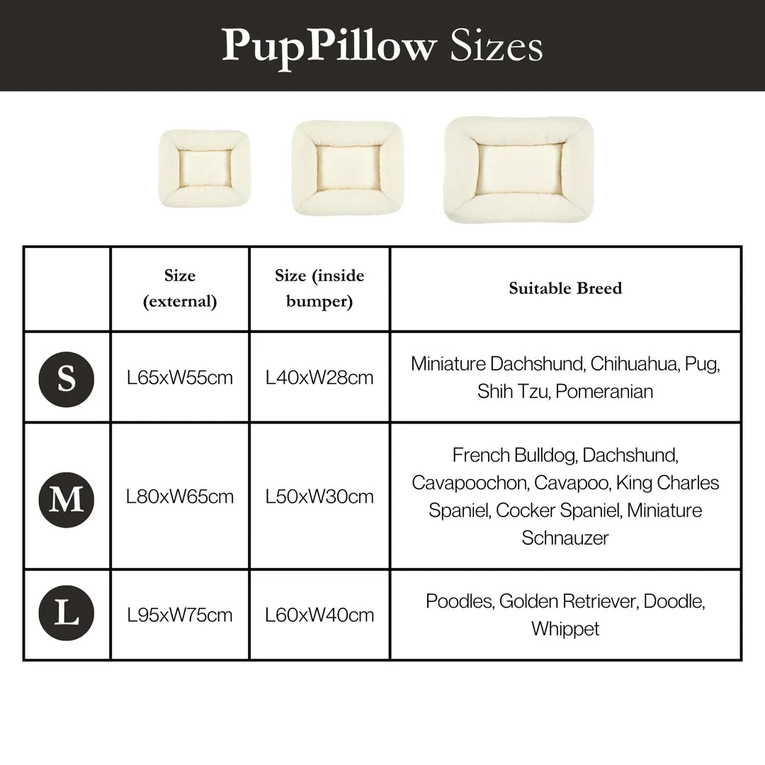 Pup & Kit - PupPillow® Luxury Dog Bed - Natural Dog Beds Pup & Kit