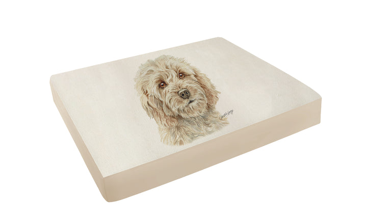 Christine Varley Luxury Printed Dog Bed - Cockapoo  Barking Beds