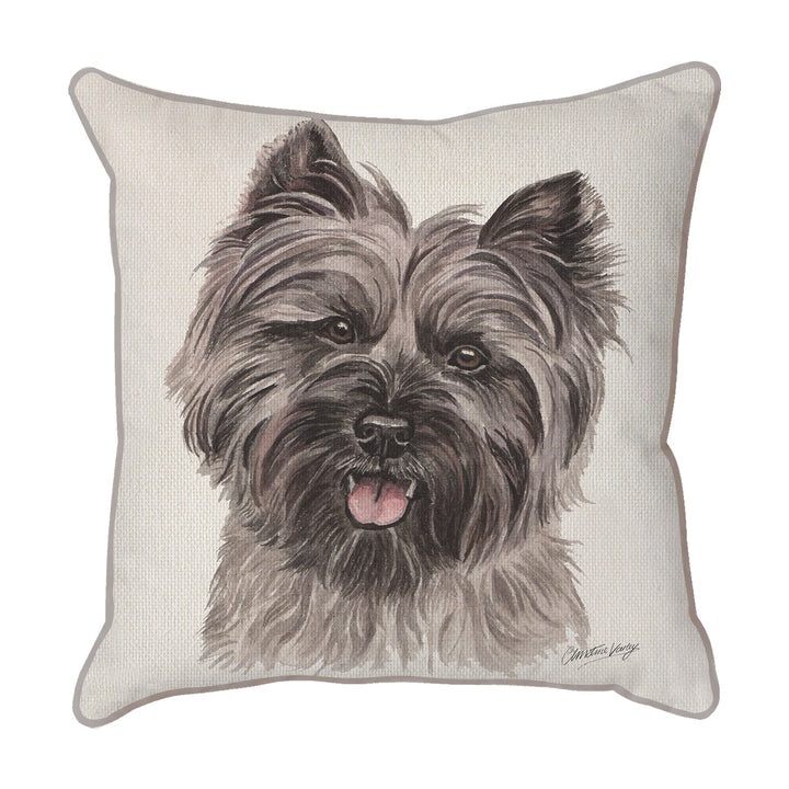 Christine Varley | Cairn Terrier | Dog Scatter Cushion Cushions Christine Varley