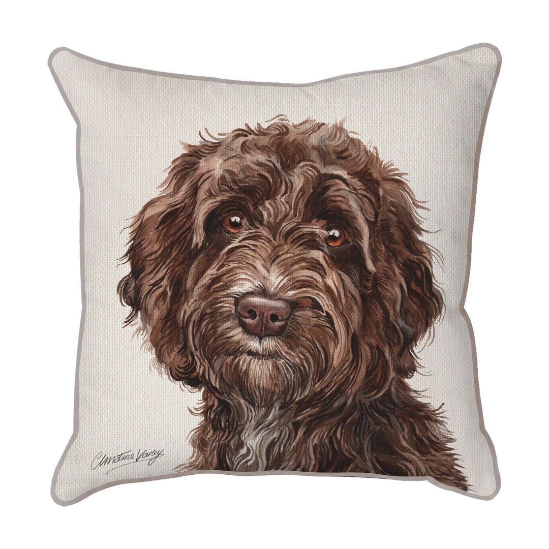 Christine Varley | Cockapoo | Dog Scatter Cushion Cushions Christine Varley
