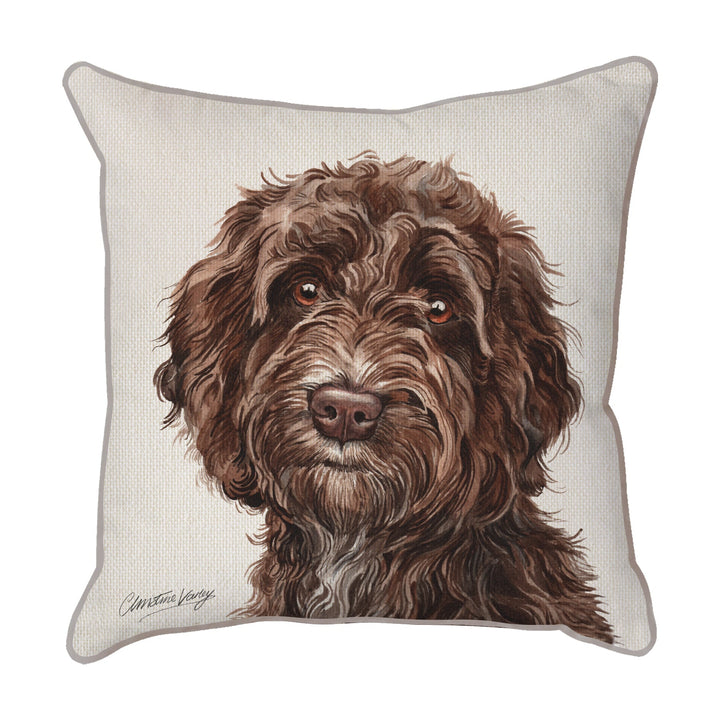 Christine Varley | Cockapoo | Dog Scatter Cushion Cushions Christine Varley