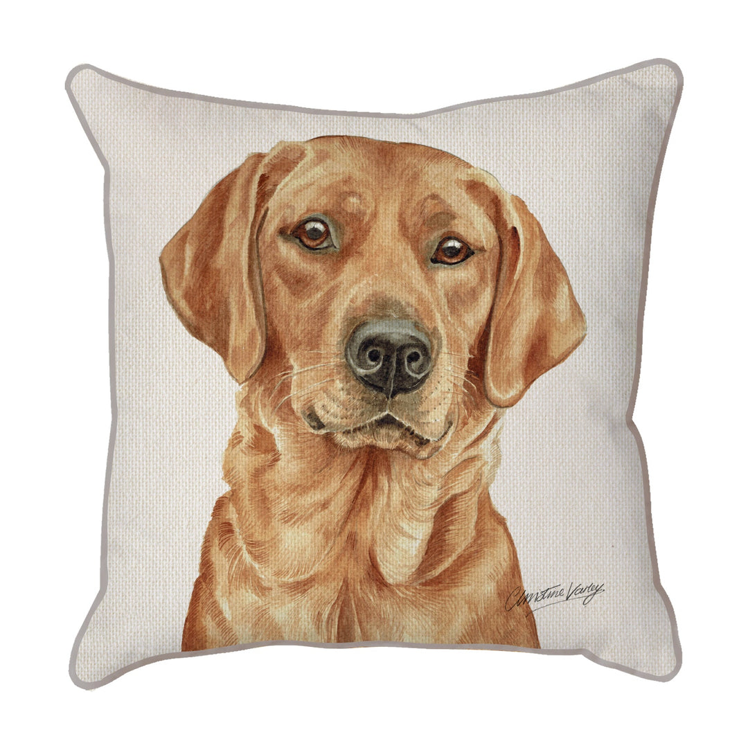 Christine Varley | Red Fox Lab | Dog Scatter Cushion Cushions Christine Varley