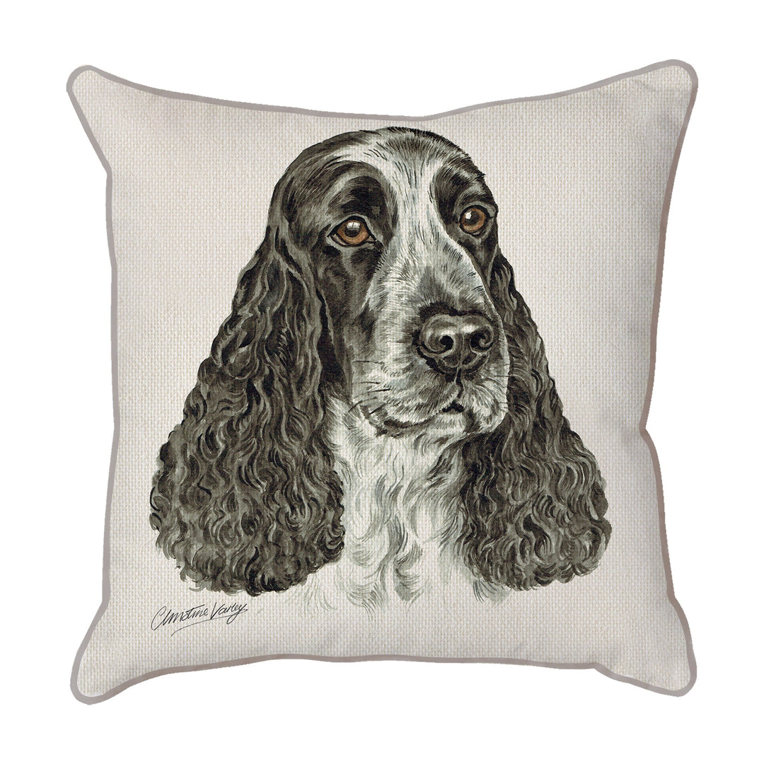 Christine Varley | Blue roan Cocker Spaniel | Dog Scatter Cushion Cushions Christine Varley