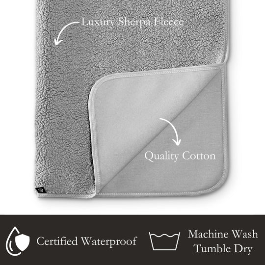 Pup & Kit - PetProtector® Waterproof Pet Blanket - Grey Blankets Pup & Kit   