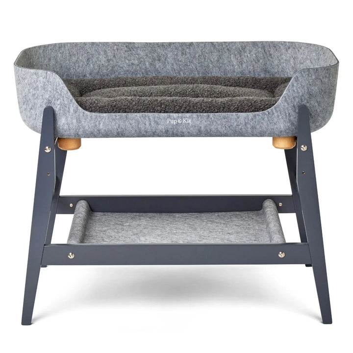 Pup & Kit - PetNest® Bedside Pet Bed - Slate Grey Dog Beds Pup & Kit Slate Grey  