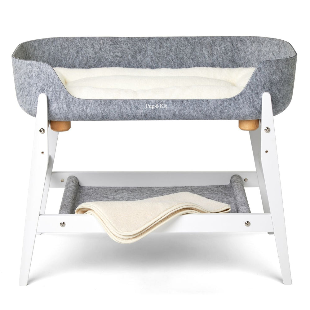 Pup & Kit - PetNest® Bedside Pet Bed - White Dog Beds Pup & Kit   