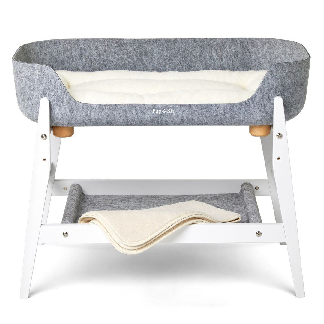 Pup & Kit - PetNest® Bedside Pet Bed - White Dog Beds Pup & Kit   