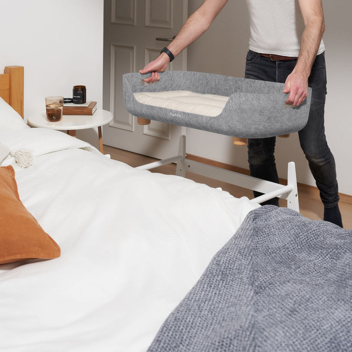 Pup & Kit - PetNest® Bedside Pet Bed - White Dog Beds Pup & Kit   