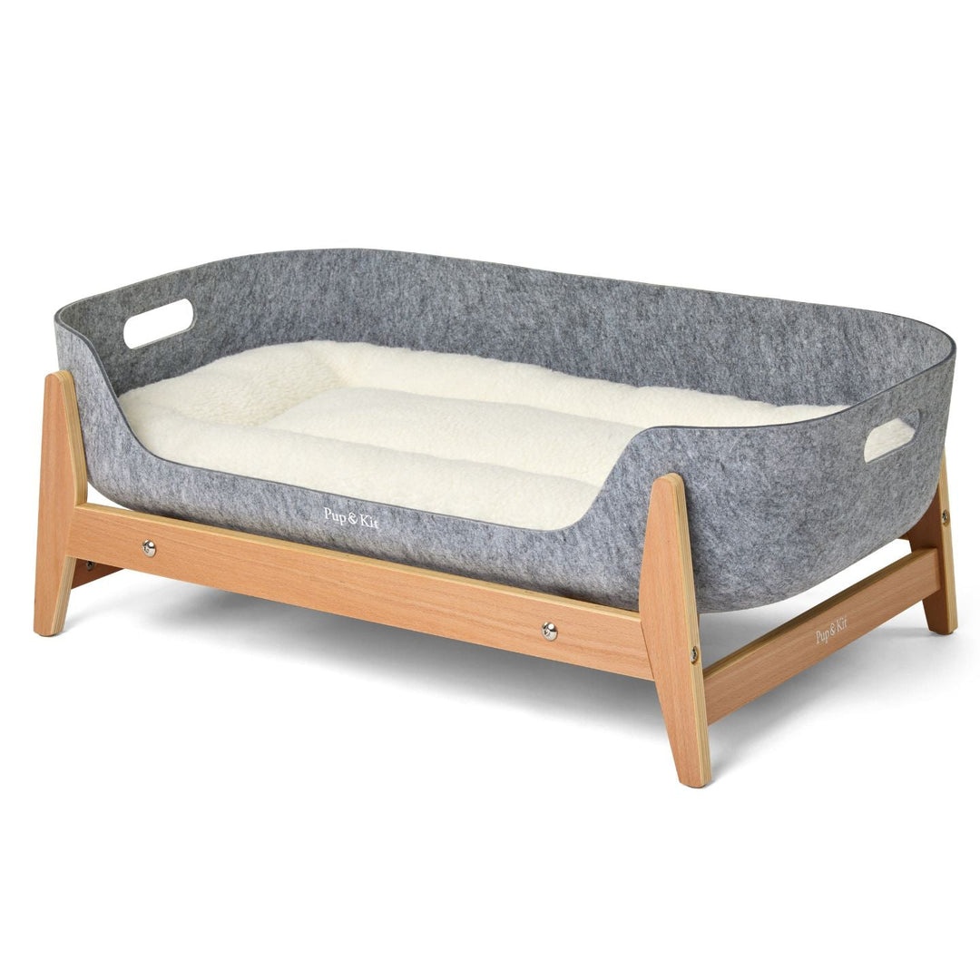 Pup & Kit - PetNest® Raised Dog Bed - Natural Dog Beds Pup & Kit   