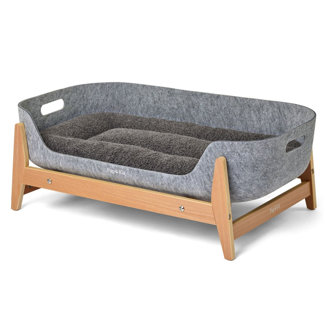 Pup & Kit - PetNest® Raised Dog Bed - Natural Dog Beds Pup & Kit   