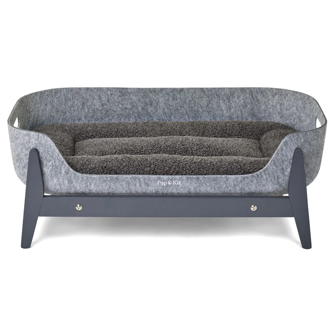 Pup & Kit - PetNest® Raised Dog Bed - Slate Grey Dog Beds Pup & Kit Slate Grey  