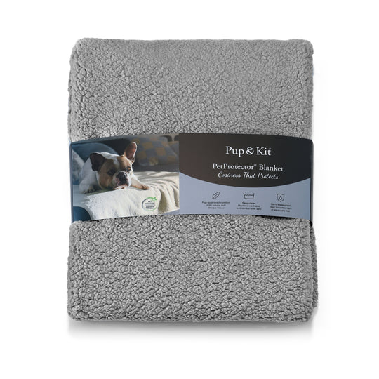Pup & Kit - PetProtector® Waterproof Pet Blanket - Grey Blankets Pup & Kit Small - 74x48cm  