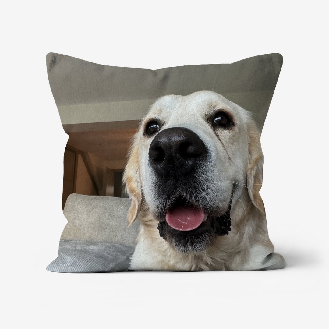 Custom Dog Photo Cushion | Personalise Your Own Dog Pillow - Faux Suede Cushions Prodigi   