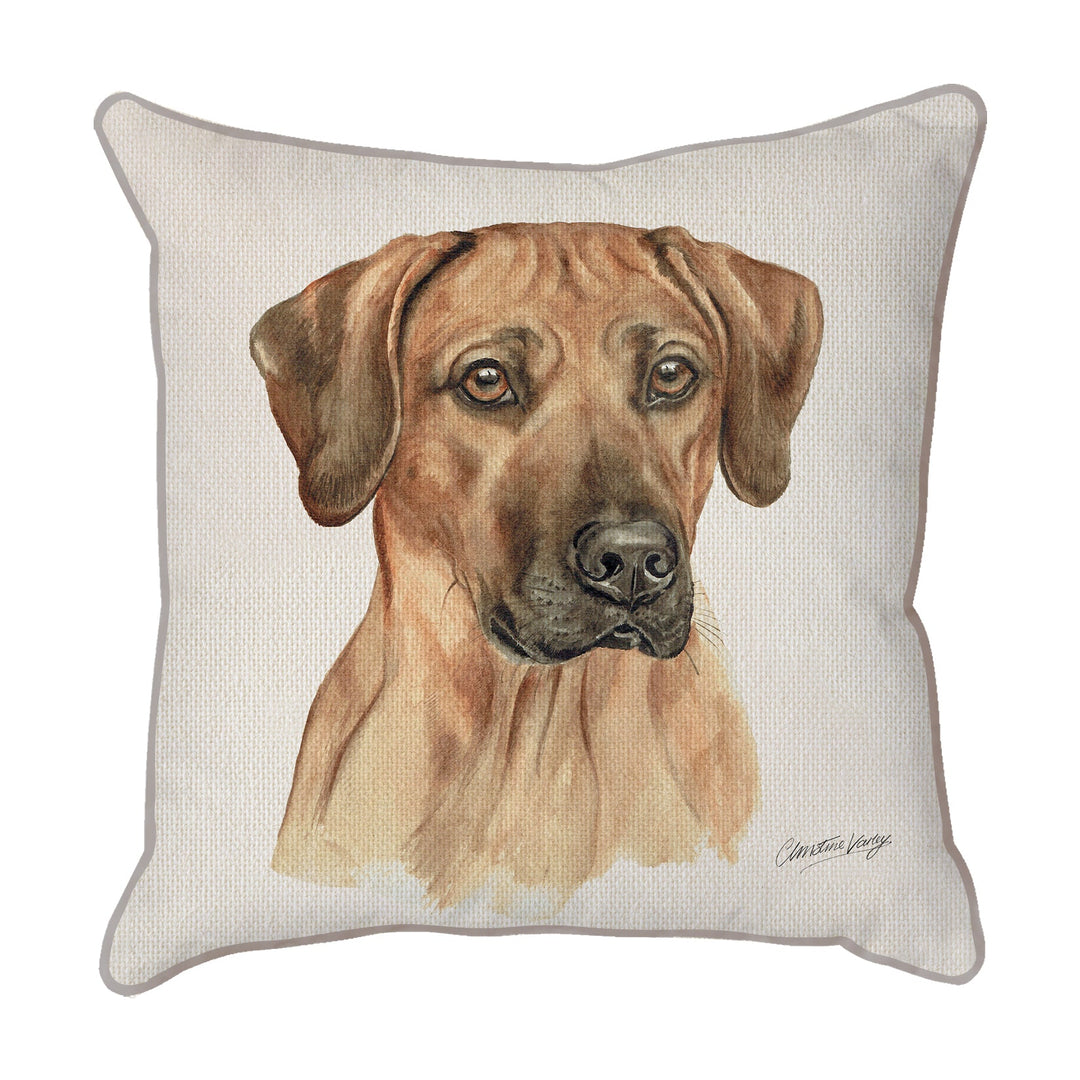 Christine Varley | Rhodesian Ridge | Dog Scatter Cushion Cushions Christine Varley   