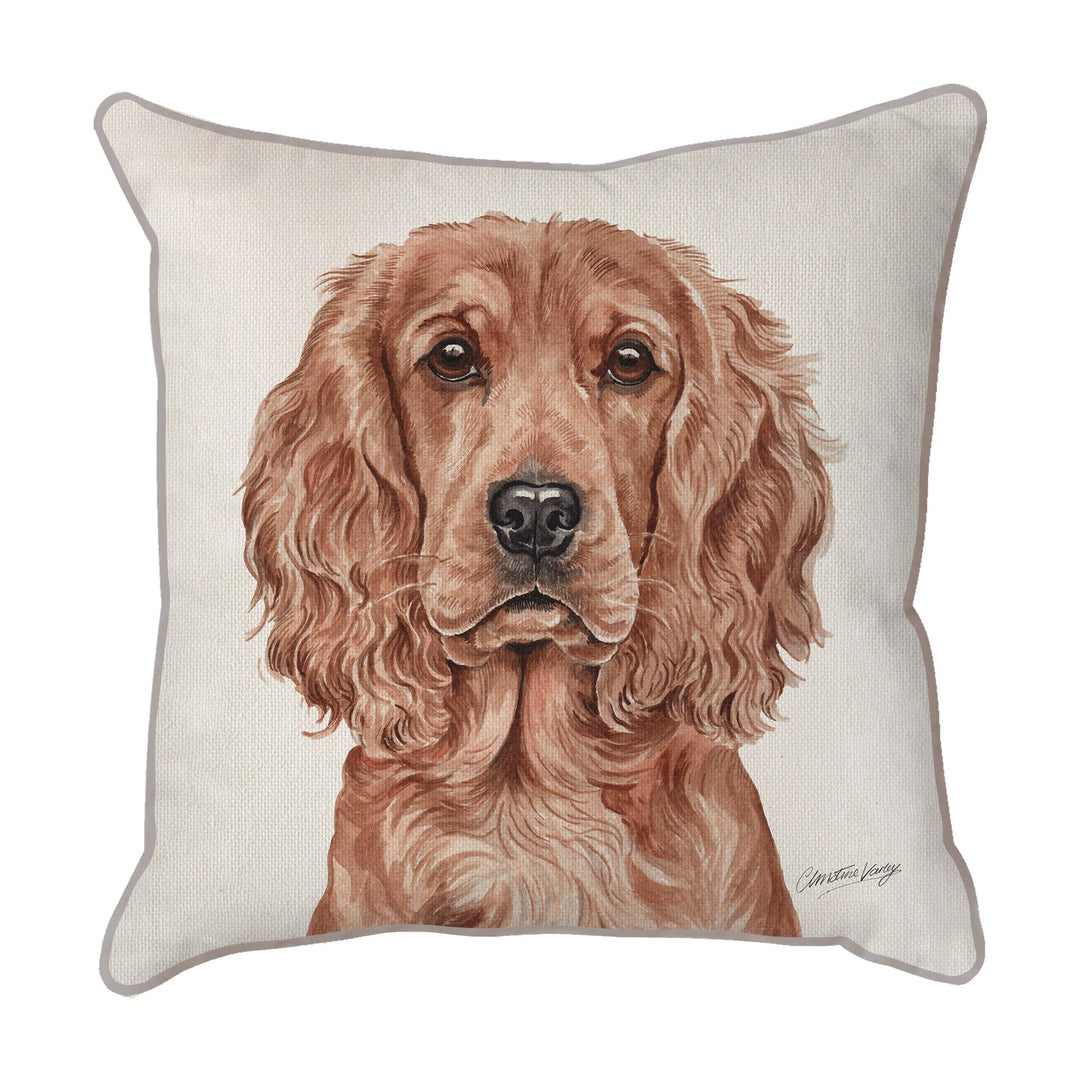 Christine Varley | Cocker Spaniel | Dog Scatter Cushion Cushions Christine Varley   