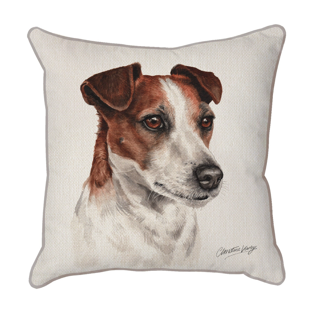 Christine Varley | Jack Russell Side On | Dog Scatter Cushion Cushions Christine Varley   