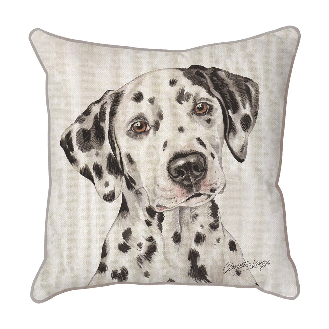 Christine Varley | Dalmatian | Dog Scatter Cushion Cushions Christine Varley   