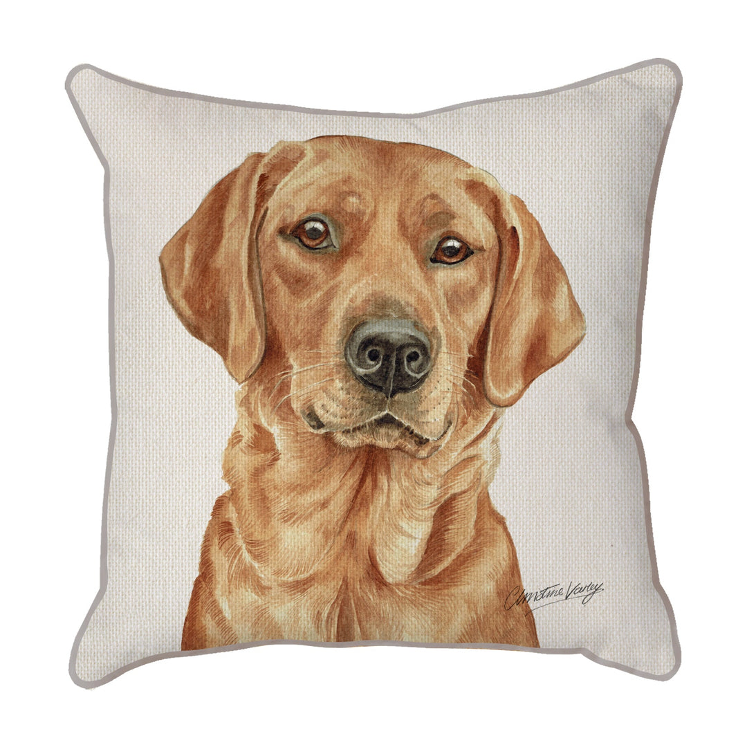 Christine Varley | Red Fox Lab | Dog Scatter Cushion Cushions Christine Varley   